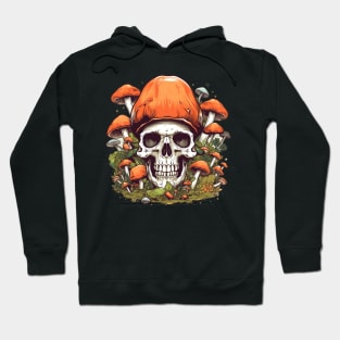 Psychedelic Intrigue Mushroom Skull Hoodie